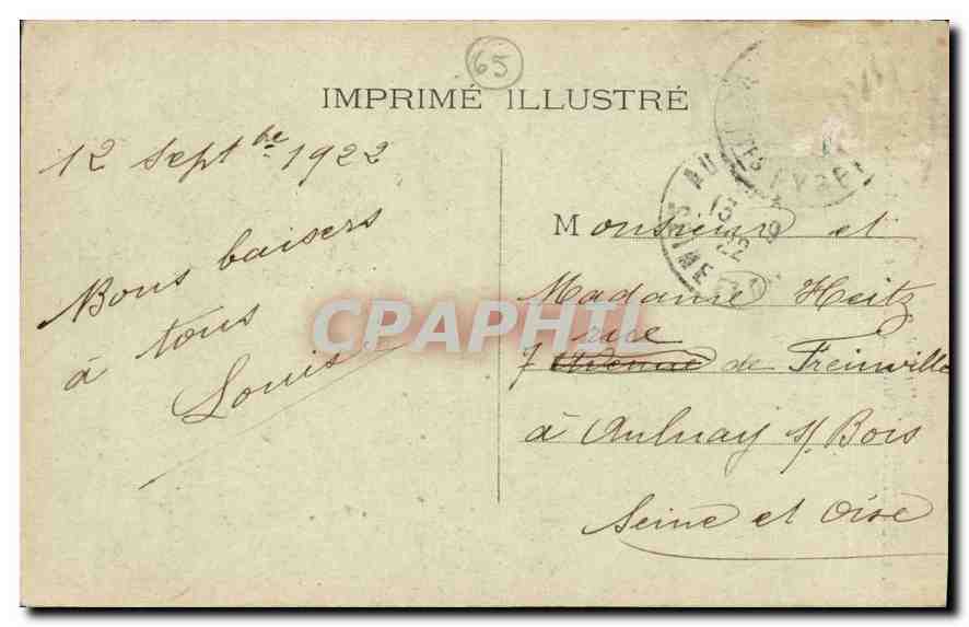 Cauterets — Pont sur le Gave-de-Lutour et l'Ardiden — Éditeur imprimeur illustré n°398 — Achterkant