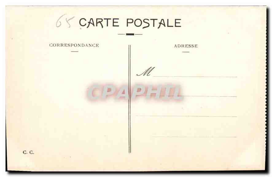CPA Gavarnie Hautes Pyr La Grande Cascade  — Verso