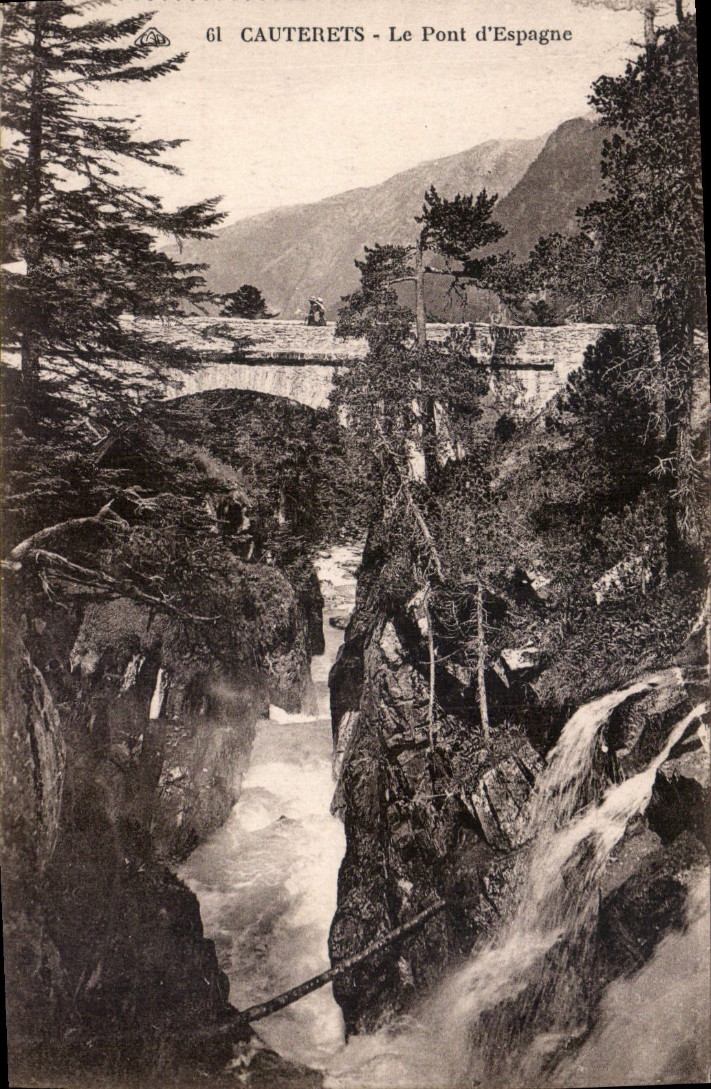 CPA Cauterets le Pont d'Espagne 