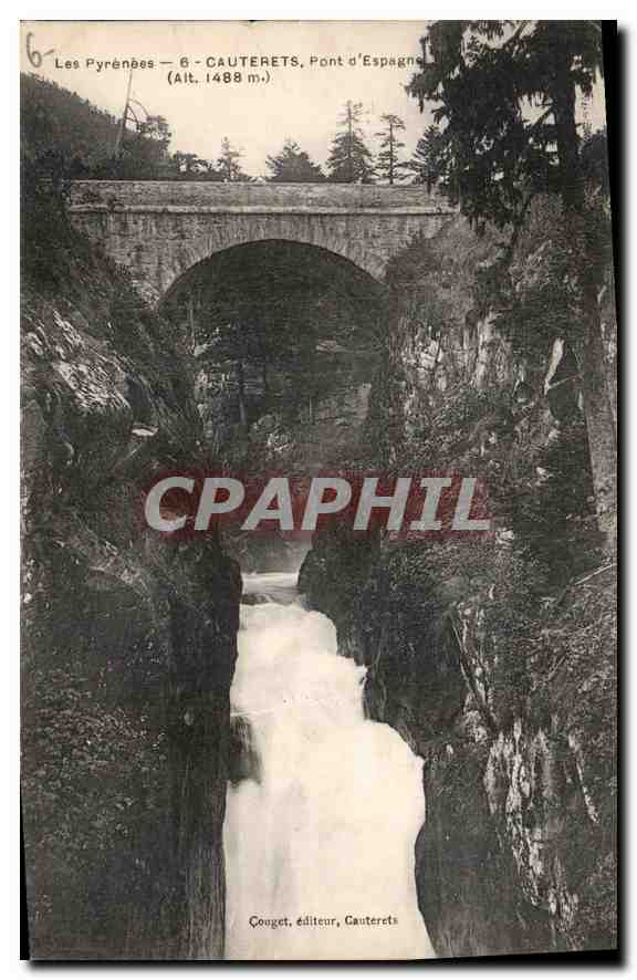 Cauterets, Pont d'Espagne — Alt. 1488 m. — Couget, éditeur, Cauterets