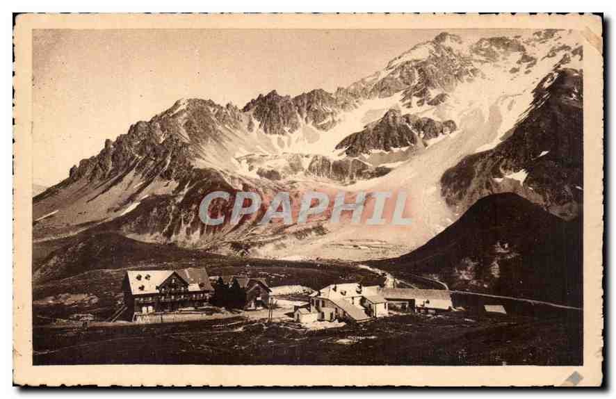 Col du Lautaret — Les Hôtels et le Combeynot — Éditeur A. Mollaret, Grenoble