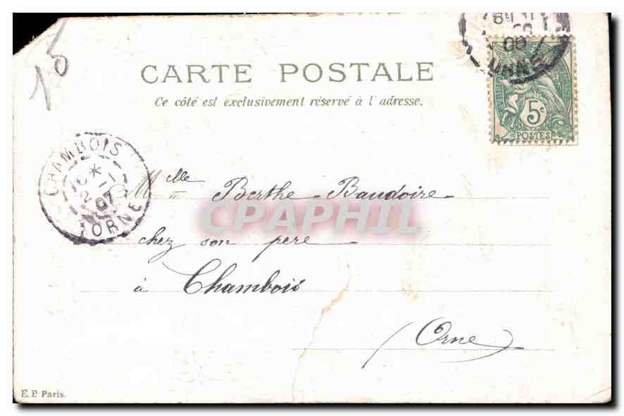 CPA A vous tous mes souhaits de bonheur Fleurs — Verso