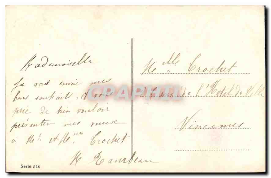 CPA Bonne et Heureuse Annee Fleurs — Verso