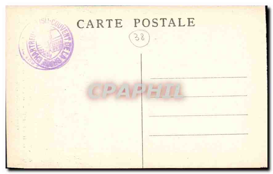 CPA Dauphine Route de la Grande Chartreuse Entree du Desert et le Guiers mort  — Rückseite