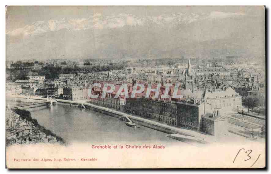 CPA Grenoble et la Chaine des Alpes 