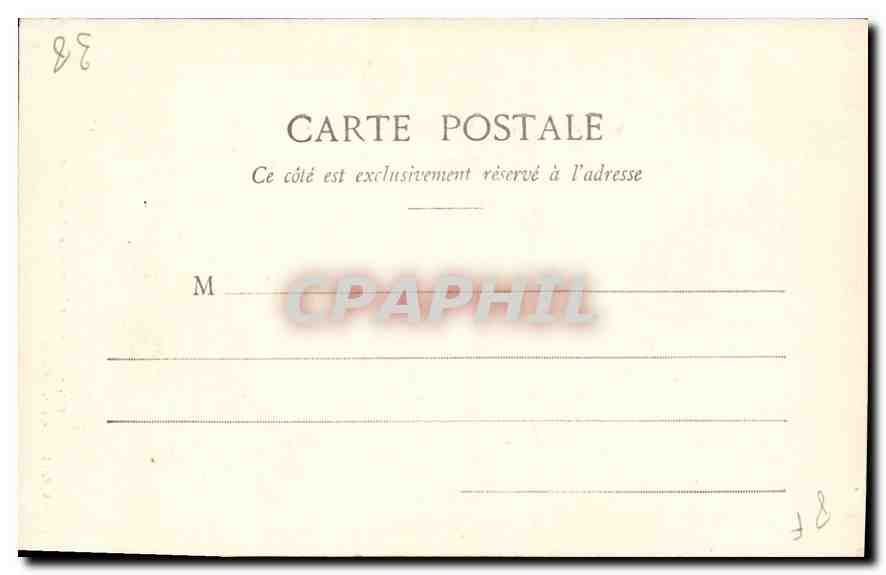 Tunnel sur la route de St-Pancrasse — Isère — Cliché A. V., édit. L. Pons, Grenoble, n° 502 — Verso