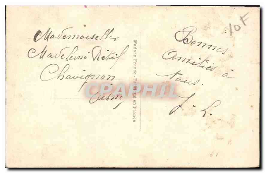 CPA Femme — Rückseite