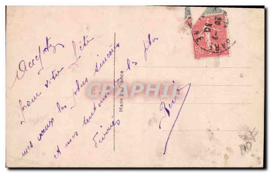 CPA Femme Venise — Verso