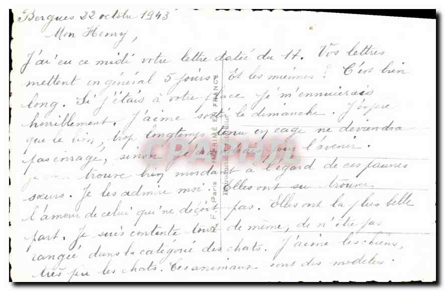 CPA Reunis par la Pensee au jardin de l'amour je fes ai cueillies pour vous Femme — Rückseite