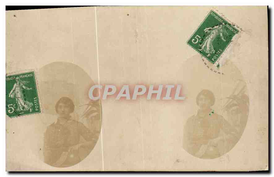 CARTE PHOTO Femme
