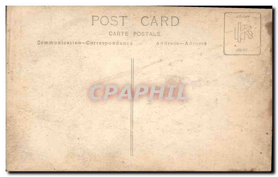 CARTE PHOTO Femme — Verso