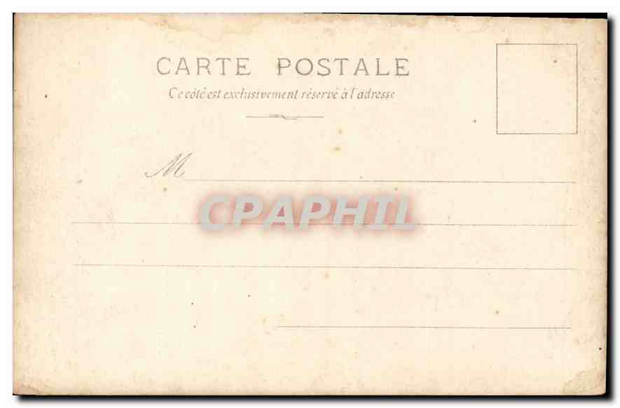 CARTE PHOTO Maison — Verso