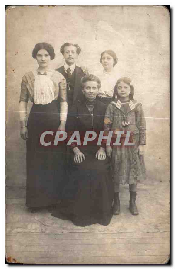 CARTE PHOTO Enfants Cherbourg