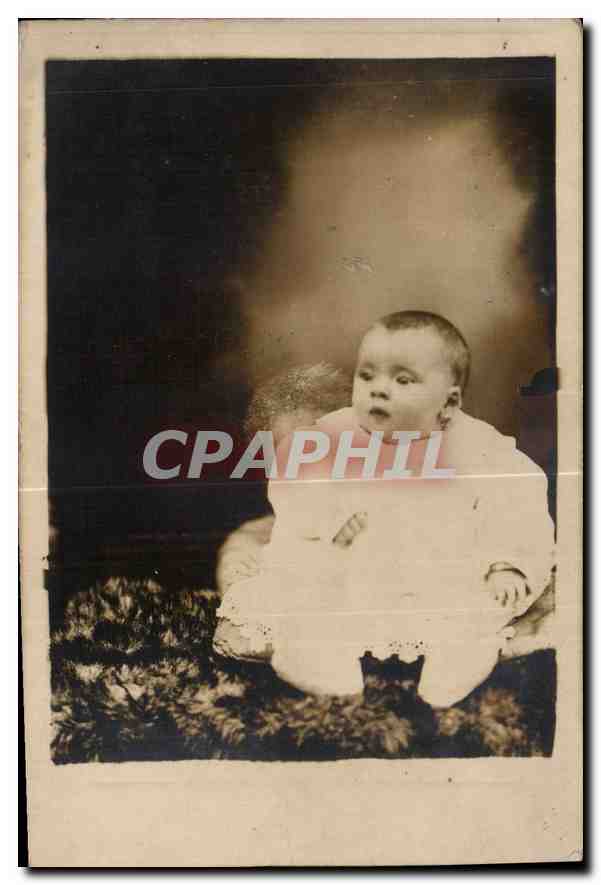 CARTE PHOTO Enfant Bebe