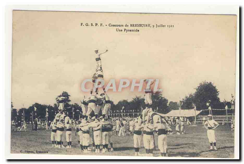 Bressuire — Concours de pyramides, 9 juillet 1911 — C. Pienneau