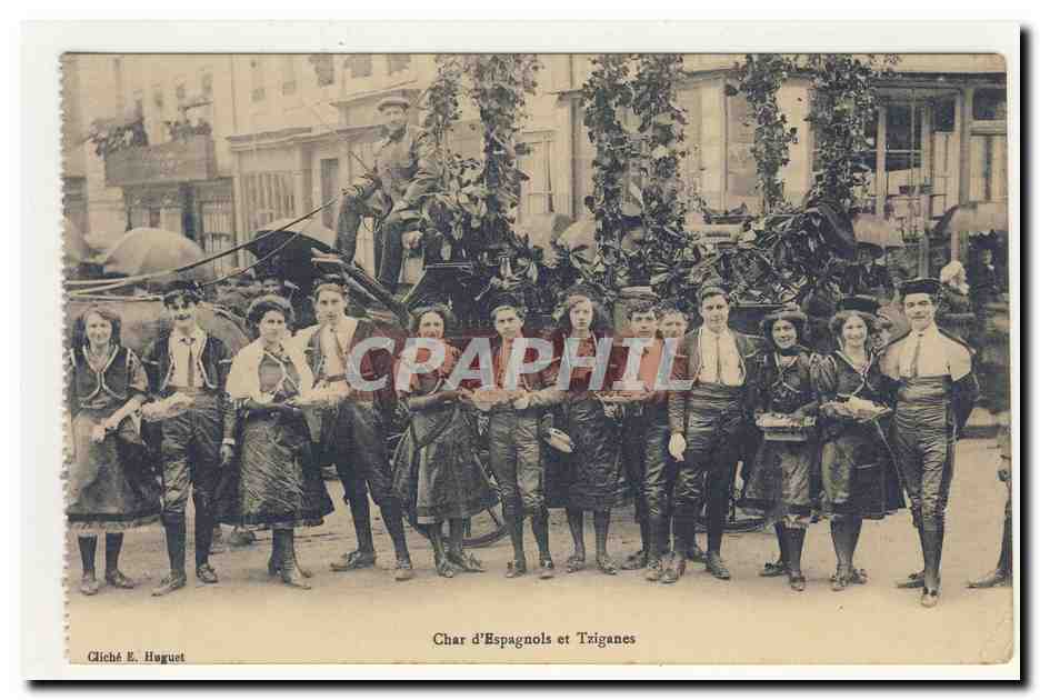Char d'Espagnols et Triganes — Cliché E. Huguet