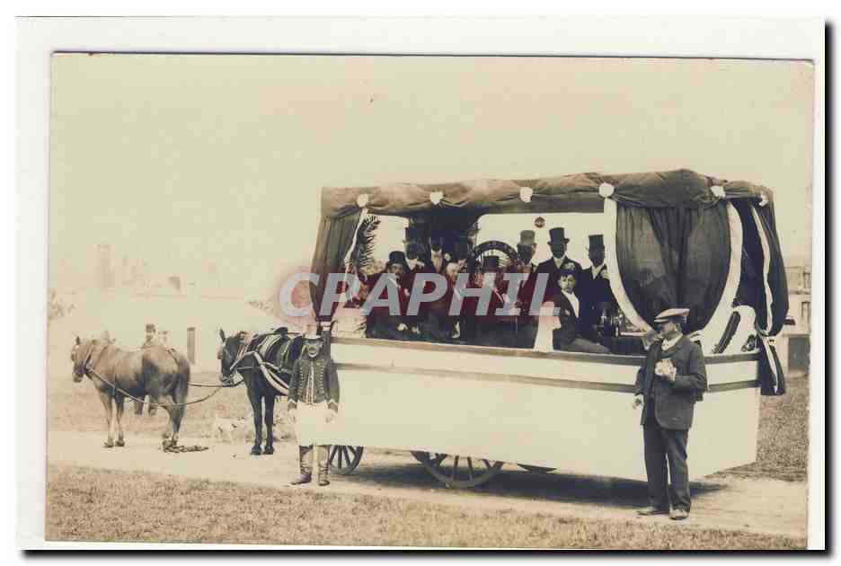 carte photo loterie casino smoking char original costume pittoresque animation TOP CPA
