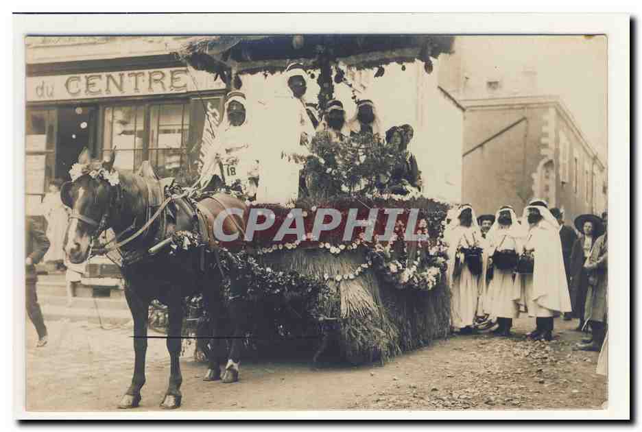 carte photo carnaval arabe emir sultan pacha bedouin original costume pittoresque animation TOP CPA