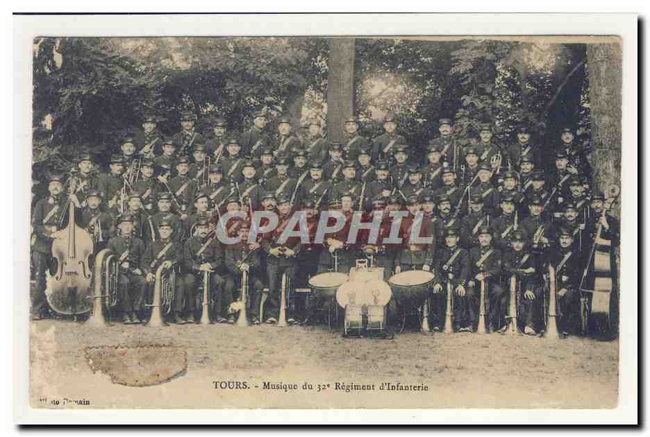 Tours — Musique du 32e Régiment d'Infanterie — éditeur J. P. Romain, n° 79