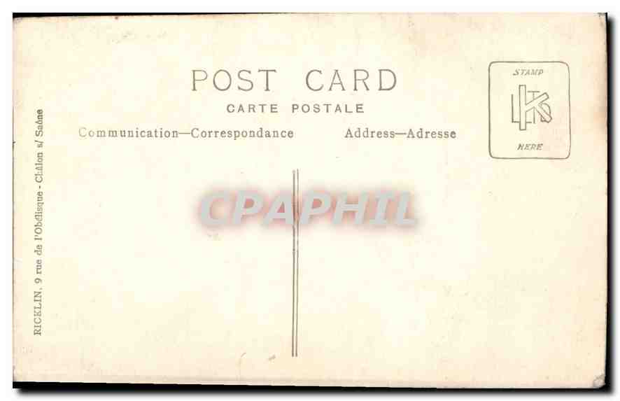 CARTE PHOTO Femme Mariage — Back