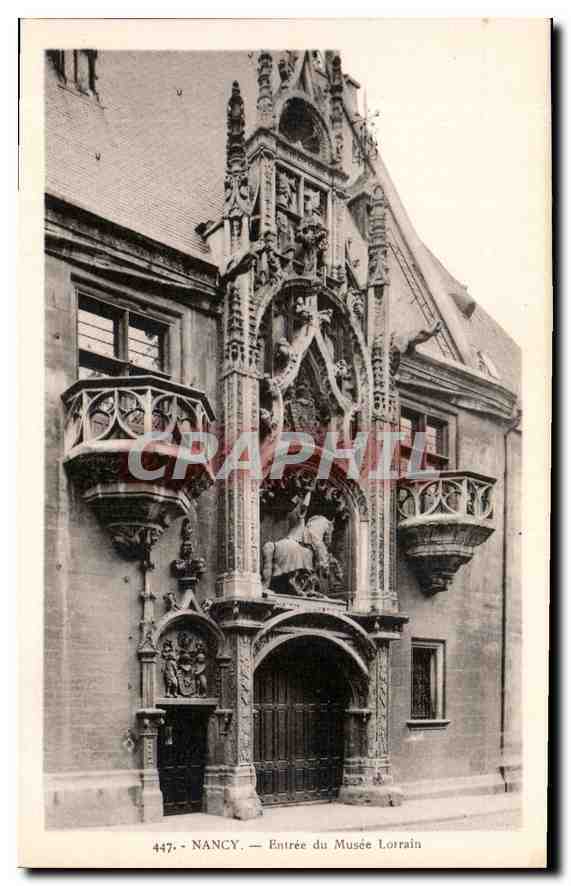 Nancy — Eingang zum Lorrain-Museum — Kunstausgabe, V. Reiter, Nancy