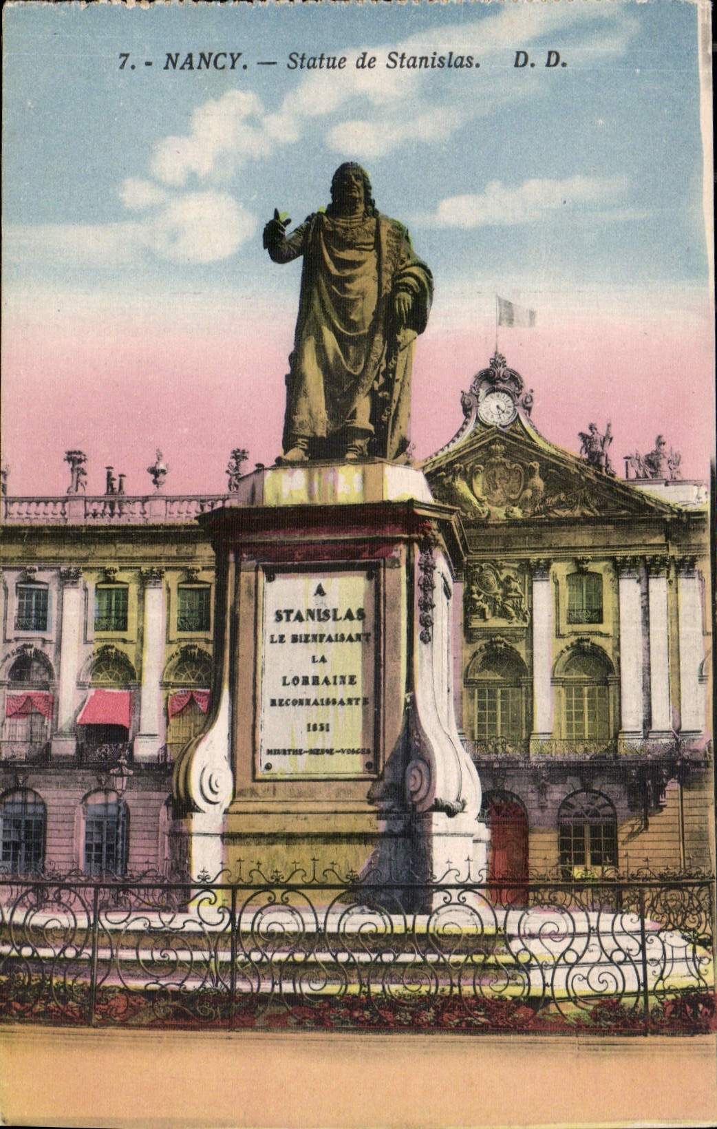 Nancy — Statue de Stanislas. D.D.