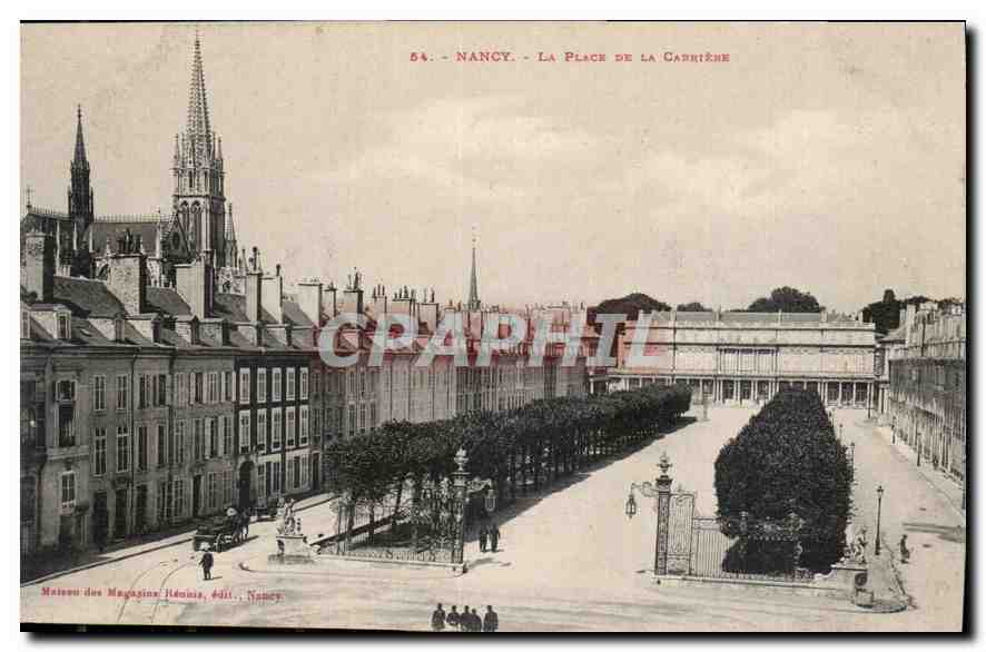 Nancy - La Place de la Carrière — éditeur: Maison des Magasins Réunis, n° 54