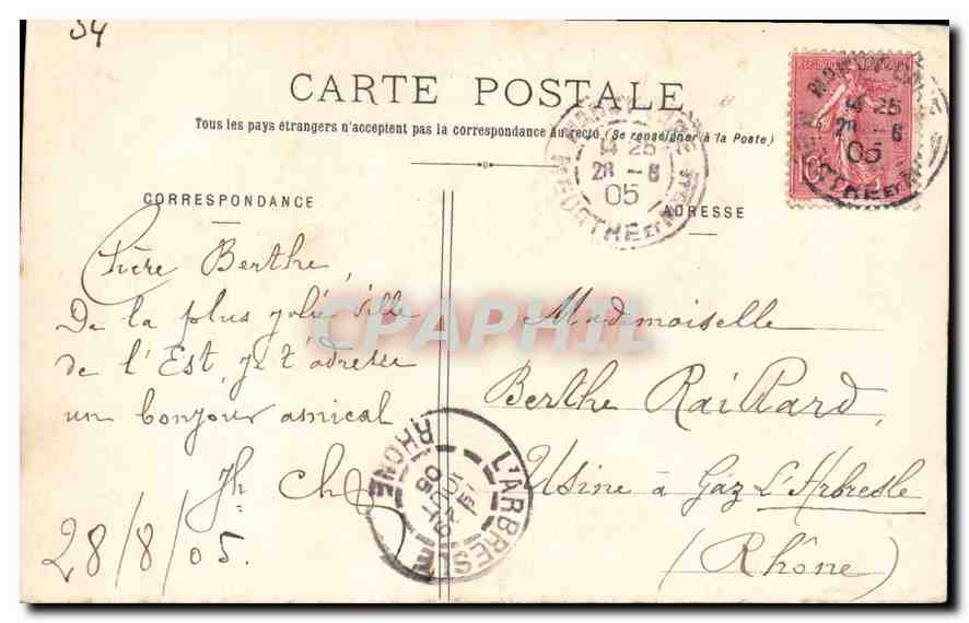 CPA La Lorraine Illustree Nancy Hemicycle de la Carriere Palais du Gouvernement Pepiniere  — Rückseite