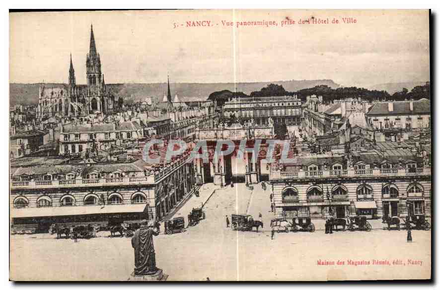 CPA Nancy vue panoramique prise de l'Hotel de Ville 