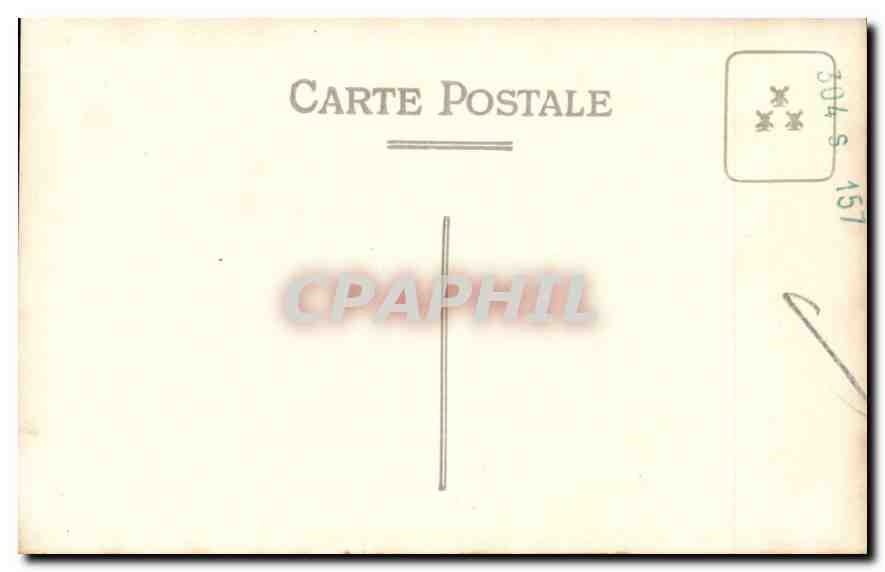 CARTE PHOTO Personnages Eglise — Verso