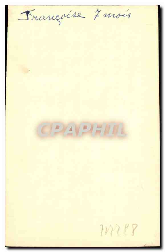 CARTE PHOTO Enfant — Rückseite