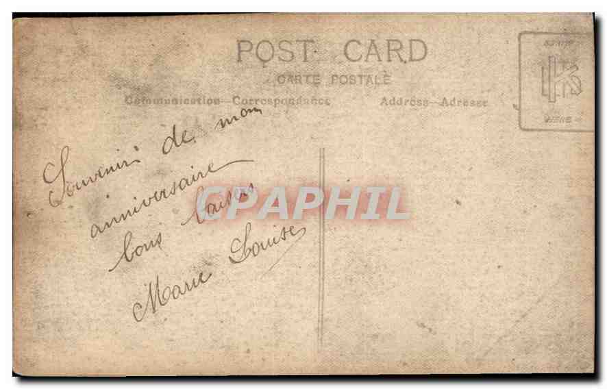 CPA Femme — Verso