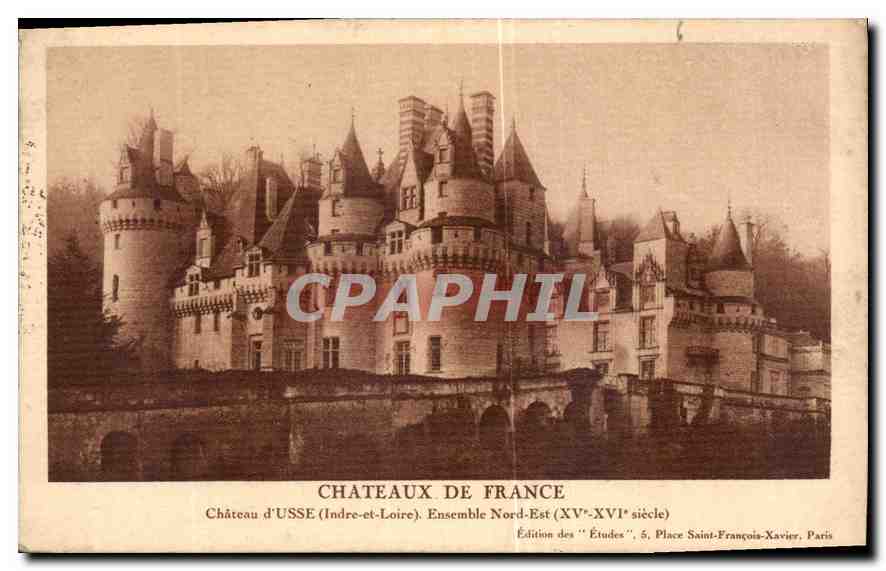 CPA Chateaux de France Chateau d'Usee Indre et Loire Ensemble Nord Est XV XVI siecle 