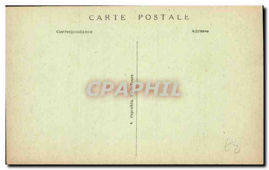 CPA Chenonceau I et L le Chateau Portail de Diane de Poitiers par le Primatice  — Rückseite