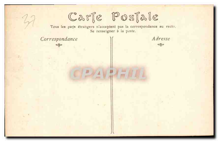 CPA Usee le Chateau XV et XVI siecle  — Rückseite