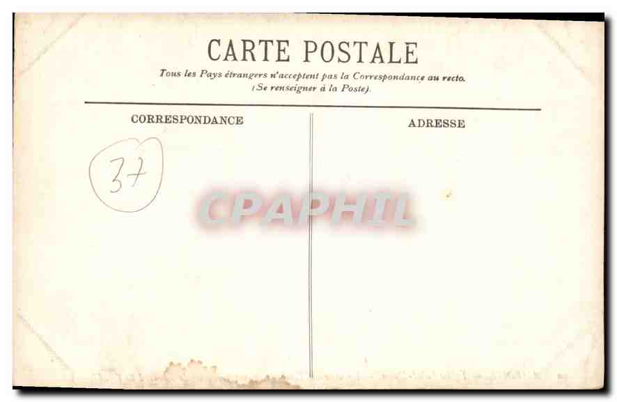 CPA Amboise Eglise Saint denis la Mise au Tombeau oeuvre presumee de Leonard de Vinci  — Rückseite