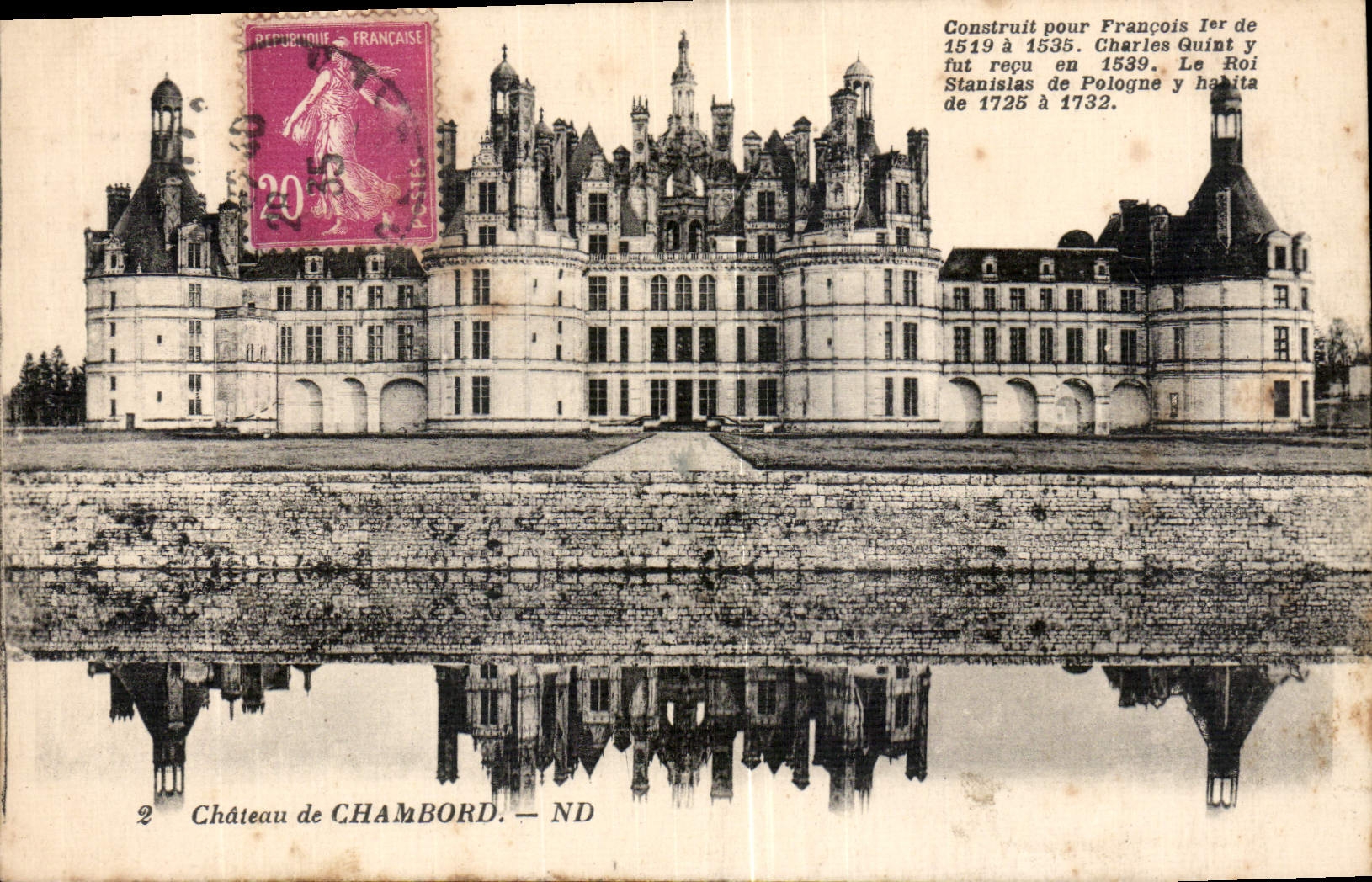 CPA Chateau de Chambord 