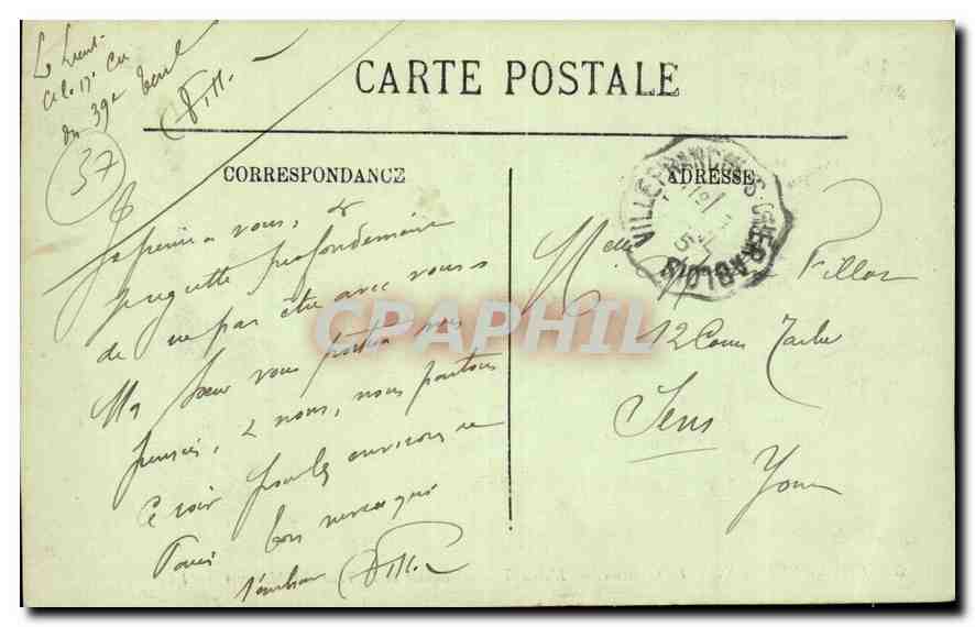 CPA Chenonceaux le Chateau l'Aile Thomas Bohier er la Tour des Marques  — Rückseite
