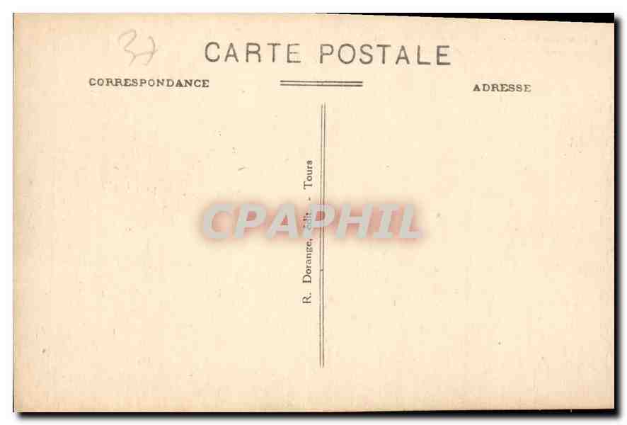 CPA Azay le Rideau I et L le Chateau mon hist Facade meridionale  — Verso
