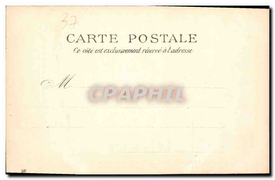 CPA Bords de la Loire Chteau d'Azay le Rideau  — Verso
