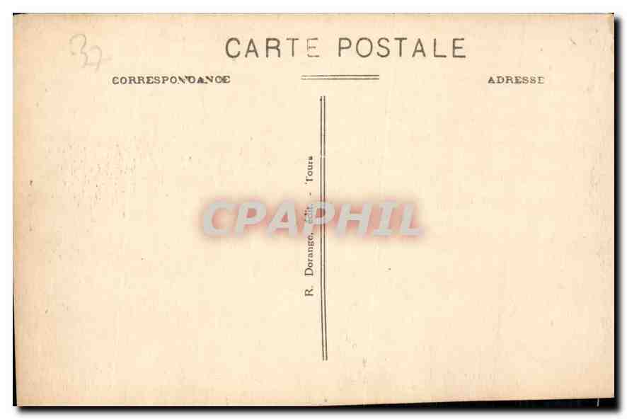 CPA Azay le Rideau I et L le Chateau mon hist Facade Nord  — Verso