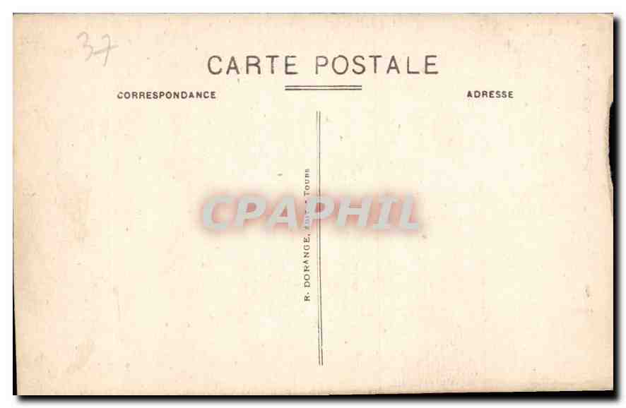 CPA Chenonceaux I et L un Coin du Chateau sur le Cher et les Jardins Cote Nord  — Rückseite
