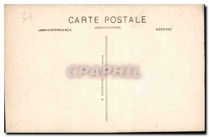 CPA Chenonceaux I et L le Chateau le Puits en fer forge  — Rückseite