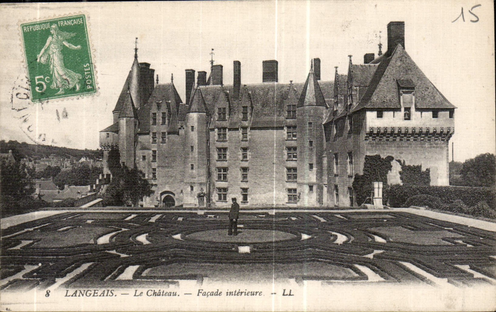 CPA Langeais le Chateau Facade Interieure 