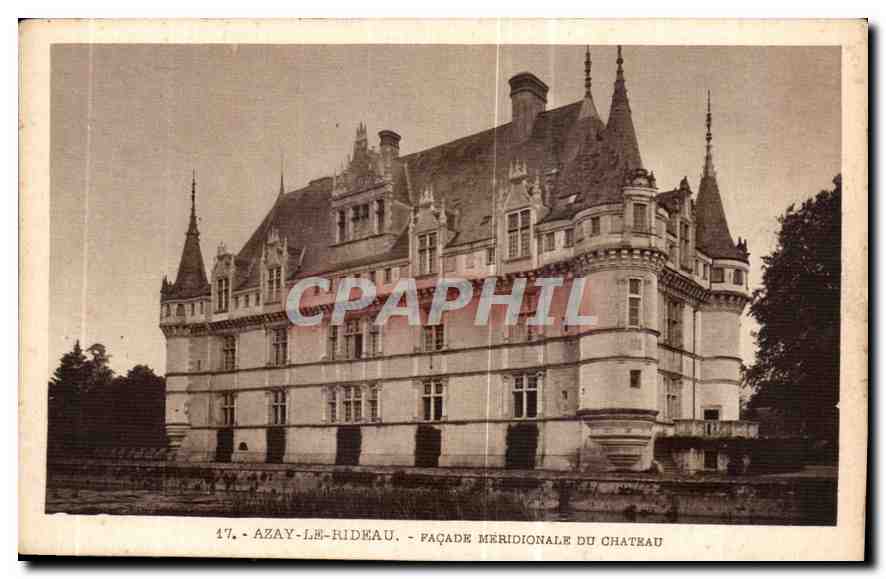 CPA Azay le Rideau Facade Meridionale du Chateau 
