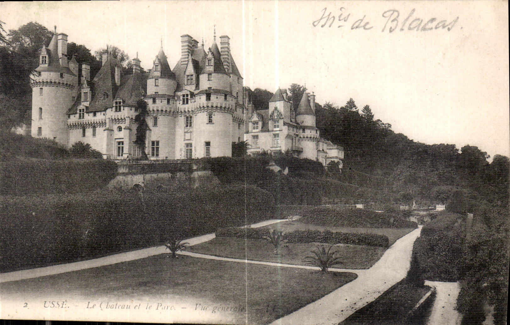 CPA Usse le Chateau et le Parc vue generale 