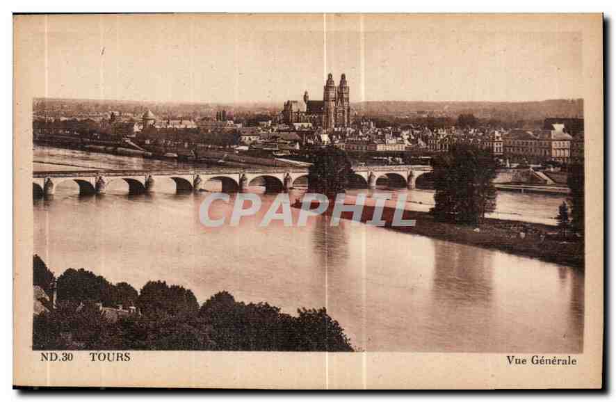 CPA Tours vue generale 