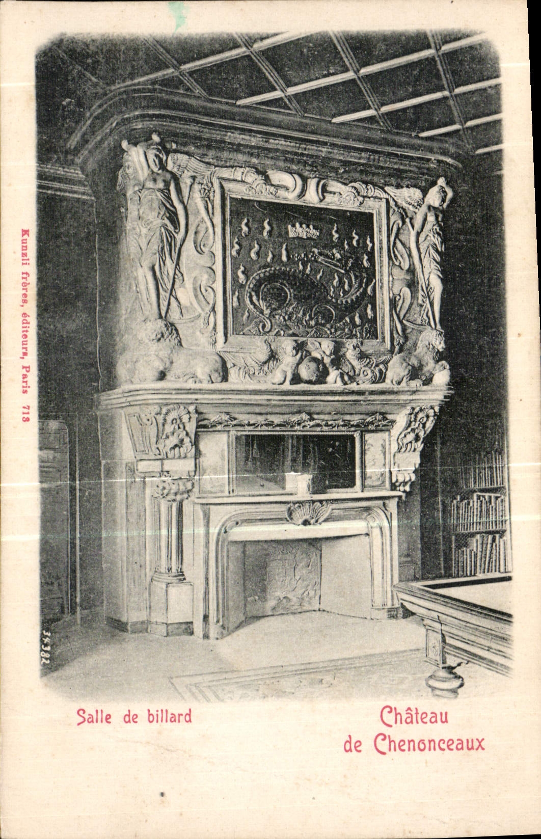 CPA Chateau de Chenonceaux Salle de Billard 