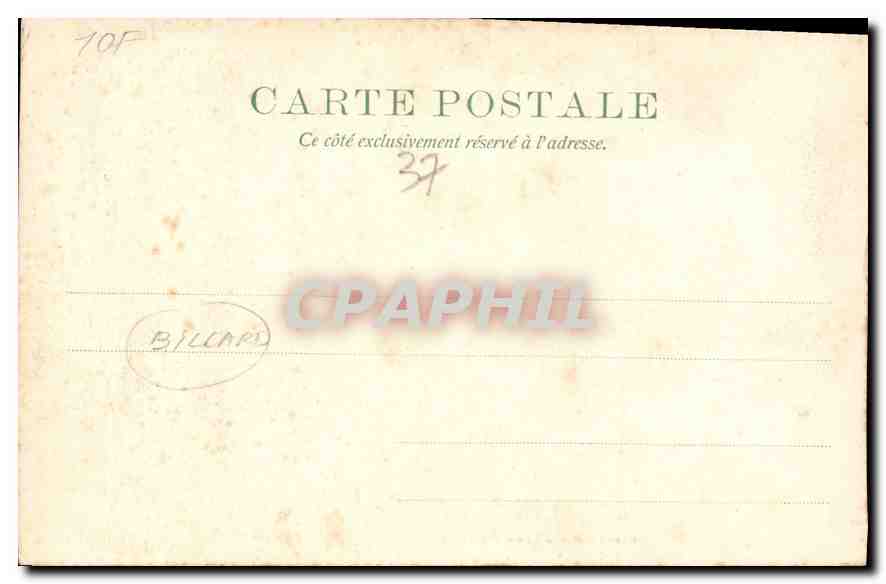 CPA Chateau de Chenonceaux Salle de Billard  — Rückseite