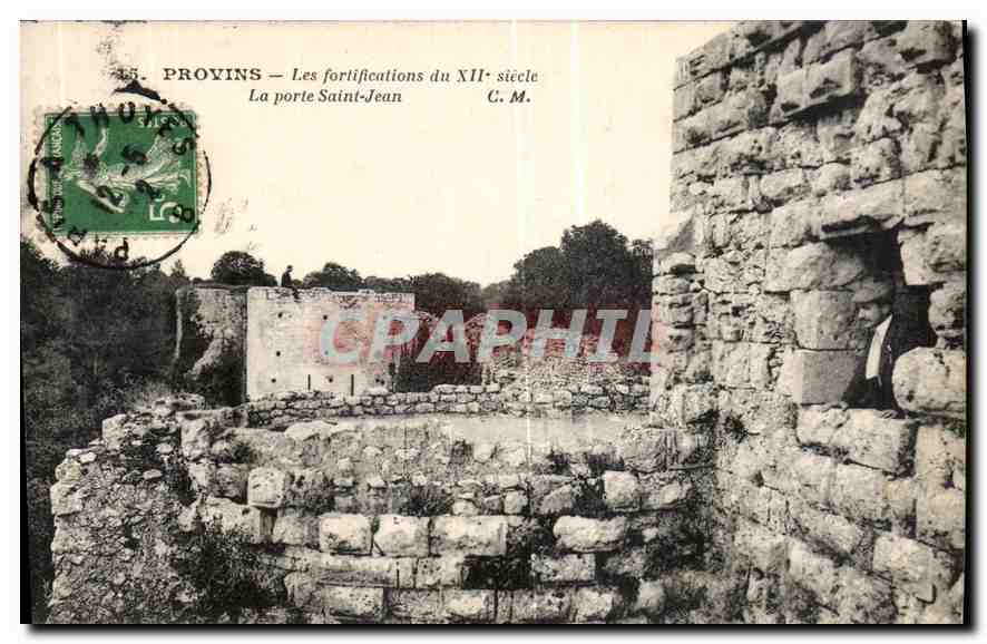 Provins — Die Befestigungen des 12. Jahrhunderts — Die Saint-Jean-Tür — C.M.